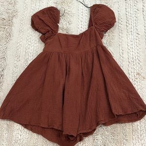 Brown Princess Polly romper size 0